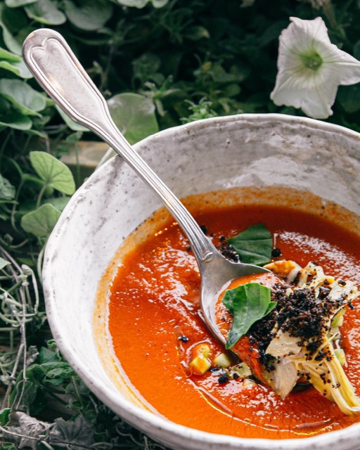 Takinoa summer tomatoes gazpacho